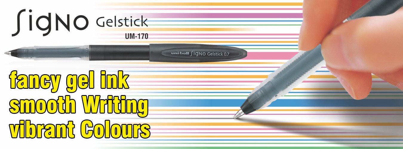 gelstickbanner3 Gelstick UM 170 - Uniball Signo Gelstick